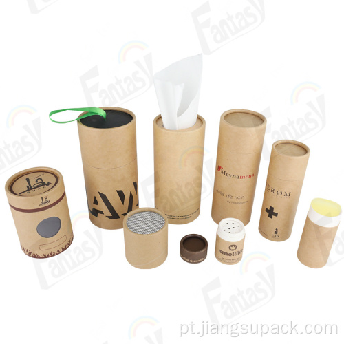 Tubo de papel de artesanato de caixa de embalagens de design personalizado